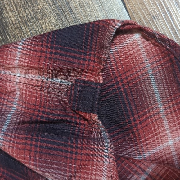 Beams - Japan Basic & Exciting Pearl Snap Western Plaid Button Down Shirt Size L - Picture 4 of 8